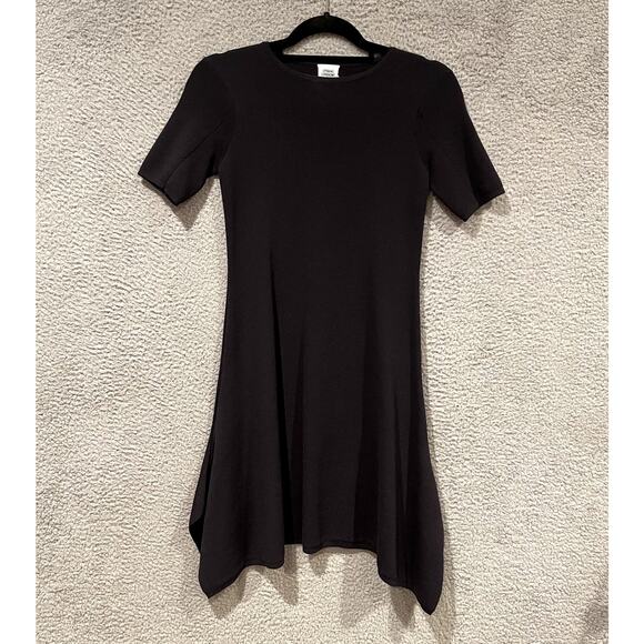 Opening Ceremony Dresses & Skirts - Opening Ceremony Dress Womens Small Black Asymmetrical Knit Short Sleeve